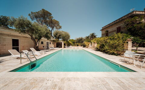 Villa dei Glicini 8+2: Architecture, Swimming Pool, Estate, Hacienda, Water Feature, Resort, Landscaping, Villa, Mansion