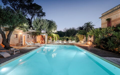 Villa dei Glicini 8+2: Swimming Pool, Resort, Eco Hotel, Outdoor Furniture, Hacienda, Flowerpot, Shade, Hotel, Resort Town