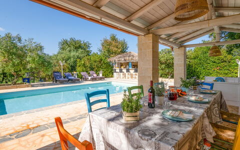 Trulli Italia 6+2: Door, Estate, Shade, Resort, Outdoor Furniture, Cottage, Farmhouse, Hacienda, Villa, Swimming Pool