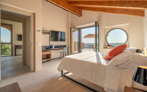 Cascina Buzio 12: Wood, Interior Design, Home, Furniture, Ceiling, Apartment, Room, Wood Stain, Bedroom, Bed