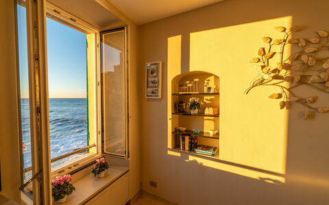 Aurora 2+2: Wood, Sea, Interior Design, Ocean, Apartment, Coast, Wood Stain, Home Door, Balcony, Houseplant