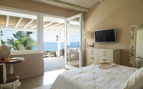 Baia L'Aura 8: Furniture, Interior Design, Bedroom, Bed, Floor, Ceiling, Lighting, Home, Flooring, Room