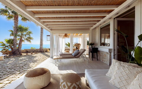 Baia L'Aura 8: Wood, Furniture, Resort, Interior Design, Chair, Outdoor Furniture, Eco Hotel, Ceiling, Shade, Balcony