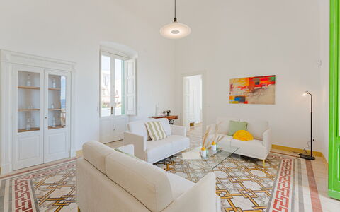 Villa Aristula 11: Flooring, Interior Design, Floor, Wood, Furniture, Ceiling, Room, Home, Living Room, Apartment