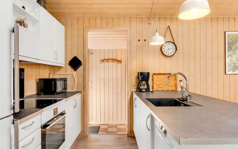 Liina - 3Km from the Sea: Kitchen, Wood, Flooring, Countertop, Kitchen Appliance, Interior Design, Furniture, Major Appliance, Cabinetry, Floor