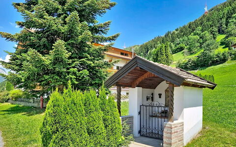 Arzl im Pitztal 15: Shrub, House, Cottage, Larch, Garden, Landscaping, Valley, Evergreen