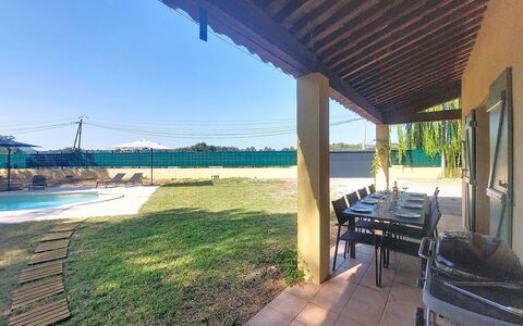 La Jeansarde: Shade, Swimming Pool, Estate, Backyard, Landscaping, Resort, Outdoor Structure, Eco Hotel, Outdoor Furniture, Yard
