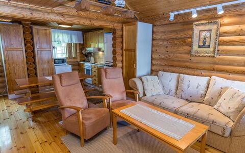 Niinimökki: Furniture, Wood, Interior Design, Ceiling, Flooring, Floor, Room, Couch, Home, Living Room