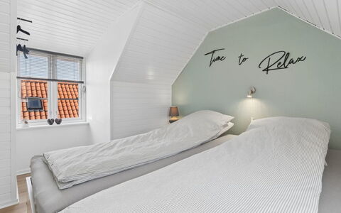 Jasper - 100M from the Sea: Bedroom, Bed, Bedding, Bed Sheet, Interior Design, Bed Frame, Floor, Linens, Ceiling, Pillow