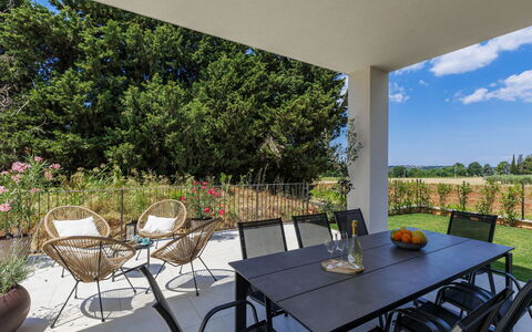 Riata: Furniture, Chair, Table, Outdoor Furniture, Kitchen & Dining Room Table, Outdoor Table, Land Lot, Garden, Shade, Coffee Table