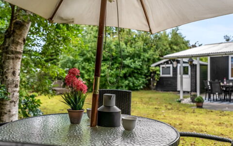 Eike - from the Sea: Outdoor Furniture, Furniture, Shrub, Outdoor Table, Umbrella, Chair, Garden, Table, Shade, Groundcover