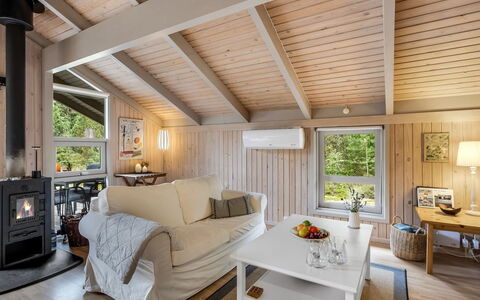 Pia - 685M from the Sea: Wood, Interior Design, Ceiling, Flooring, Furniture, Floor, Room, Living Room, Couch, Home