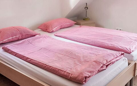 Wellness Retreat Labská: Bedroom, Bed, Bed Sheet, Wood, Interior Design, Linens, Floor, Bedding, Textile, Furniture