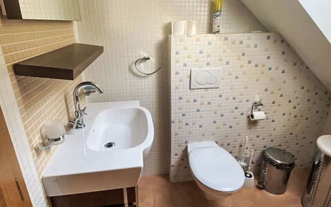 Wellness Retreat Labská: Bathroom Sink, Plumbing Fixture, Bathroom, Sink, Flooring, Floor, Interior Design, Tap, Toilet, Plumbing