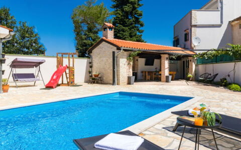 Villa Dominique: Swimming Pool, Resort, Outdoor Furniture, Leisure, Eco Hotel, Chair, Umbrella, Estate, Shade, Patio