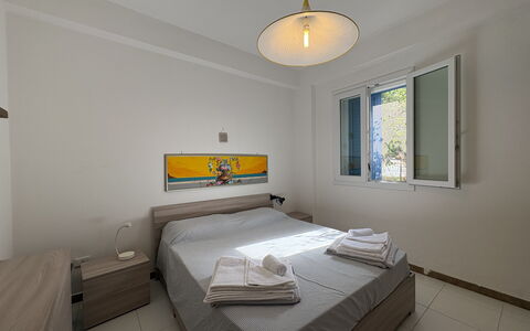 La Casa dei Melograni: Floor, Flooring, Interior Design, Apartment, Ceiling, Room, Bedroom, Bed, Wood Stain, Hardwood