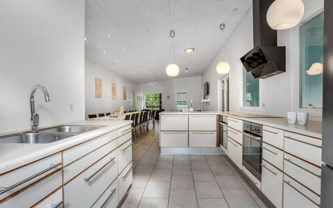 Carlina - from the Sea: Kitchen, Interior Design, Flooring, Countertop, Ceiling, Wood, Light Fixture, Floor, Cabinetry, Furniture