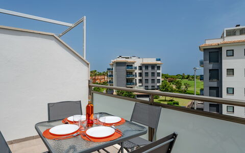 Oliva Nova Cabagua: Chair, Balcony