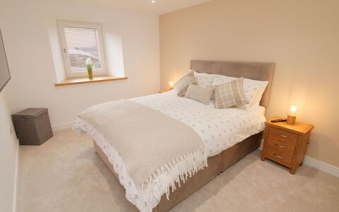The Cottage: Bed, Bedroom, Furniture, Interior Design, Flooring, Wood, Floor, Bedding, Bed Sheet, Linens