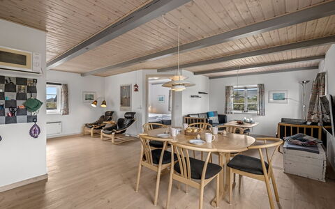 Hellevi - 500M to the Fjord: Interior Design, Flooring, Wood, Ceiling, Floor, Furniture, Wood Flooring, Chair, Kitchen & Dining Room Table, Home