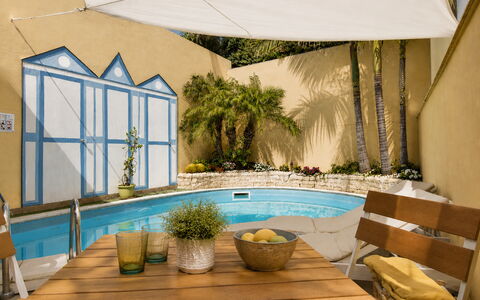 Villa Cristiana: Furniture, Interior Design, Outdoor Furniture, Floor, Swimming Pool, Chair, Flowerpot, Eco Hotel, Resort, Houseplant