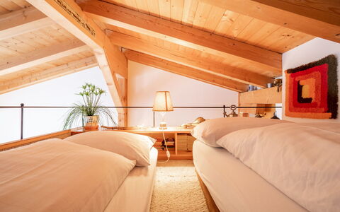 Casa Pleun: Interior Design, Furniture, Wood, Flooring, Ceiling, Floor, Bed, Bedroom, Room, Home
