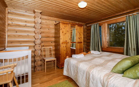 Lieksa 725: Interior Design, Wood, Furniture, Flooring, Floor, Ceiling, Bedroom, Bed, Room, Wood Flooring