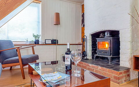 Hollybush Studio: Furniture, Flooring, Wall, Interior Design, Floor, Wood, Living Room, Hearth, Couch, Lighting
