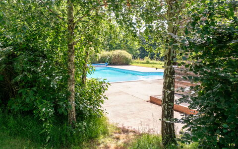 The Old Schoolhouse at Penrhos: Swimming Pool, Shrub, Garden, Shade, Sunlight, Backyard, Landscaping, Yard, Park, Botanical Garden