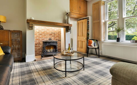 Spinney Corner: Flooring, Wood, Interior Design, Furniture, Floor, Home, Living Room, Ceiling, Room, Chair