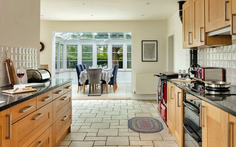 Spinney Corner: Kitchen, Flooring, Countertop, Furniture, Interior Design, Wood, Cabinetry, Kitchen Appliance, Floor, Ceiling