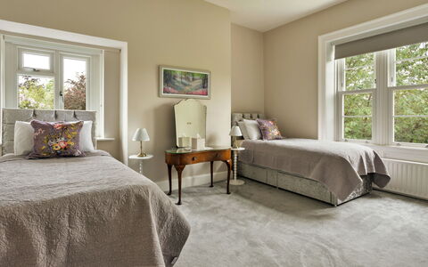 Spinney Corner: Furniture, Bed, Interior Design, Flooring, Floor, Bedroom, Wall, Ceiling, Wood, Bed Sheet