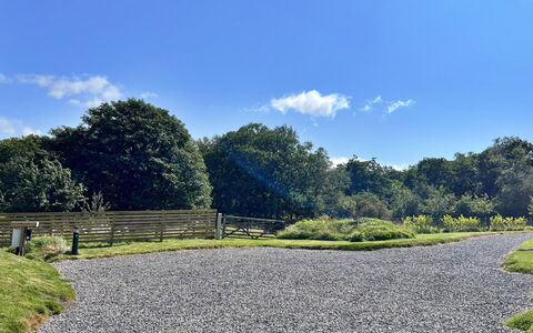 Whinfell Pod: Shrub, Groundcover, Garden, Landscaping, Driveway, Lawn, Park