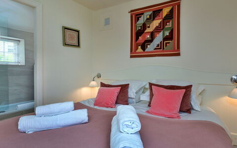 Mole End: Furniture, Interior Design, Flooring, Floor, Wall, Wood, Bed, Ceiling, Room, Bedroom