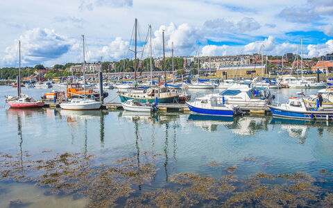 No.3 Sandside: Boat, Blue, Water, Body Of Water, Watercraft, Boats And Boating--Equipment And Supplies, Marina, Transport, Cloud, Waterway