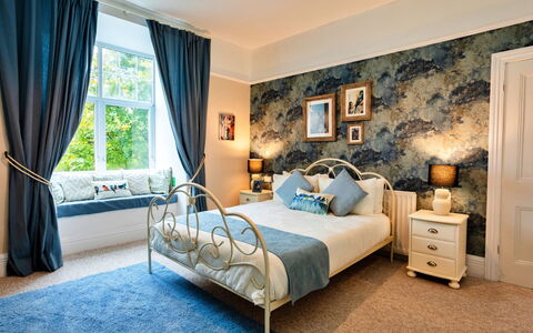 The Old Storehouse: Furniture, Bed, Interior Design, Bedroom, Bedding, Wall, Flooring, Bed Sheet, Floor, Room