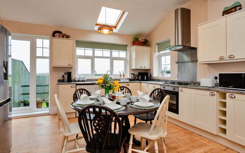 The Old Storehouse: Furniture, Interior Design, Flooring, Wood, Kitchen, Kitchen Appliance, Ceiling, Cabinetry, Room, Floor