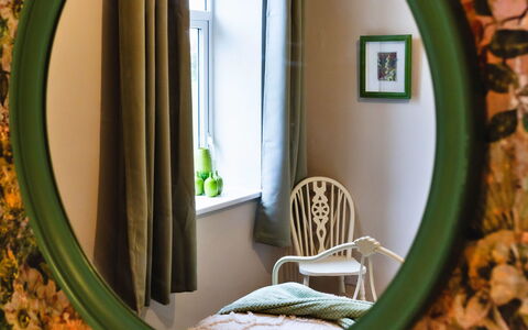 The Old Storehouse: Mirror, Interior Design, Houseplant, Wood Stain, Still Life Photography, Flowerpot, Floral Design, Living Room