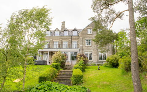 Evergreen Manor: Shrub, House, Residential Area, Home, Estate, Mansion, Garden, Groundcover, Sash Window, Lawn