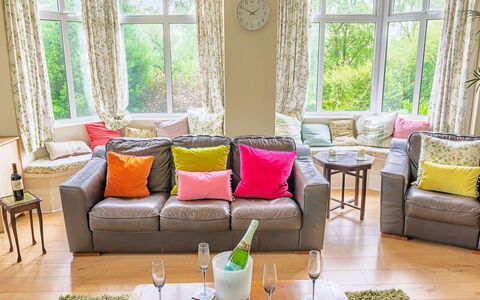 Evergreen Manor: Furniture, Interior Design, Couch, Flooring, Floor, Room, Living Room, Textile, Lighting, Home