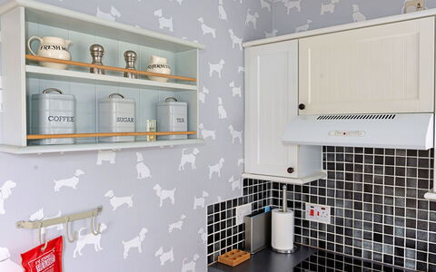 Evergreen Manor: Interior Design, Room, Shelving, Paint, Shelf, Design, Kitchen, Canidae, Light Fixture