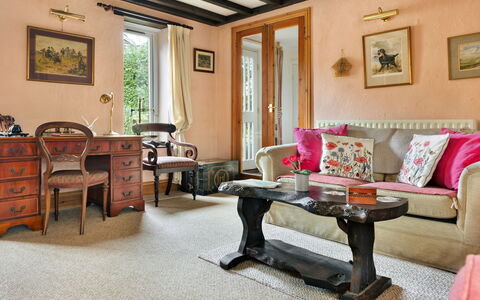 Vine Barn: Furniture, Interior Design, Wood, Flooring, Picture Frame, Floor, Room, Lighting, Table, Living Room