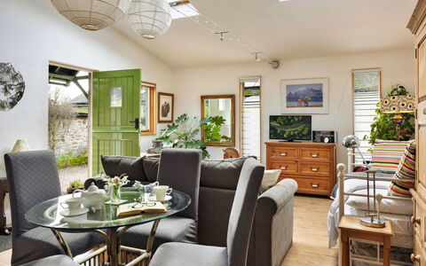 Vine Barn Studio: Furniture, Interior Design, Flooring, Couch, Table, Chair, Wood, Floor, Living Room, Ceiling