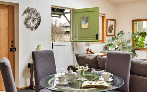 Vine Barn Studio: Furniture, Interior Design, Flooring, Table, Wood, Lighting, Room, Living Room, Picture Frame, Chair