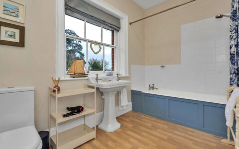 Clavering Hall: Flooring, Interior Design, Floor, Plumbing Fixture, Bathroom, Ceiling, Plumbing, Lighting, Toilet Seat, Toilet