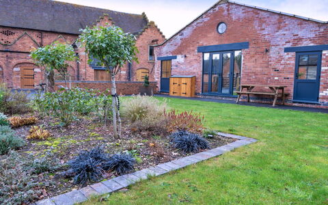 Courtyard View at Longford: Grass, Brickwork, Brick, Estate, Garden, Cottage, Lawn, Yard, Farmhouse, Landscaping