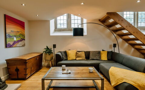 Heather View Chapel: Furniture, Interior Design, Couch, Flooring, Wall, Floor, Wood, Wood Flooring, Living Room, Ceiling