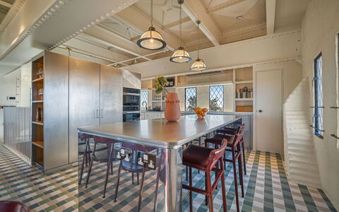 Arc Thorpeness: Furniture, Flooring, Interior Design, Ceiling, Wood, Floor, Lighting, Kitchen, Light Fixture, Chair