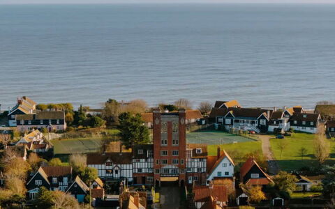 Arc Thorpeness: Building, House, Landscape, Residential Area, Home, Land Lot, Roof, Tower, Suburb, Cottage