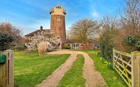 The Old Windmill: Grass, Shrub, House, Landscape, Rural Area, Land Lot, Cottage, Tower